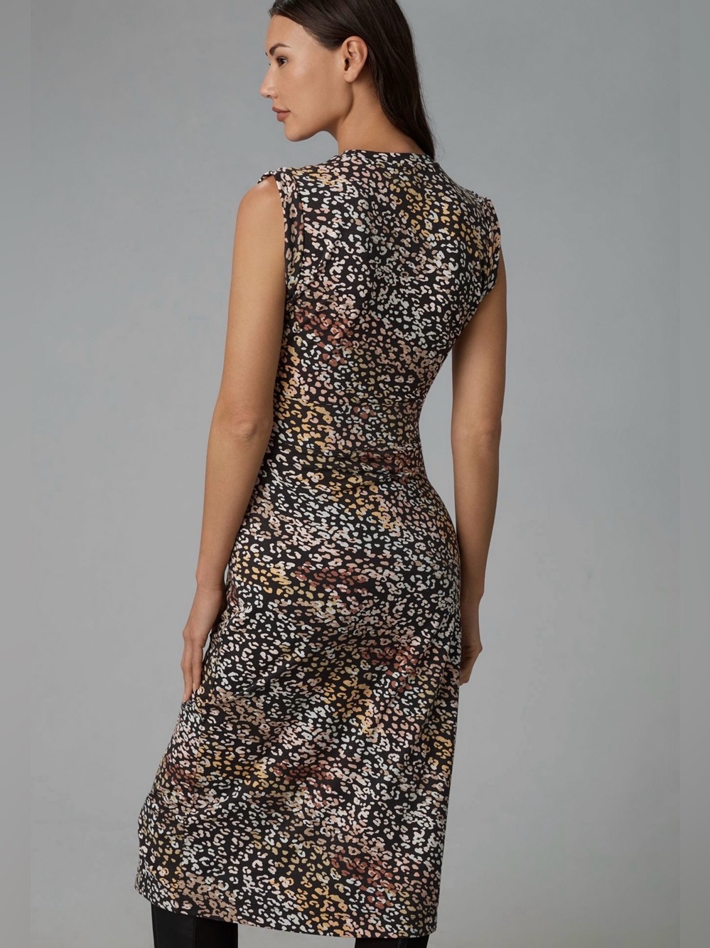 Anthropologie Grey State Chiara Midi Dress